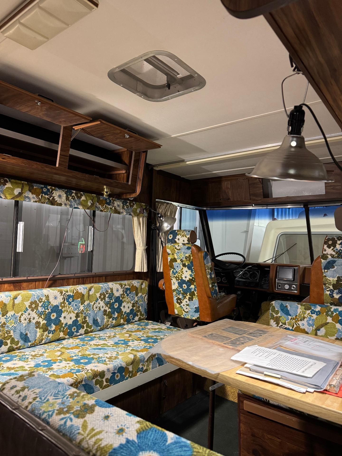 Vintage RV interior