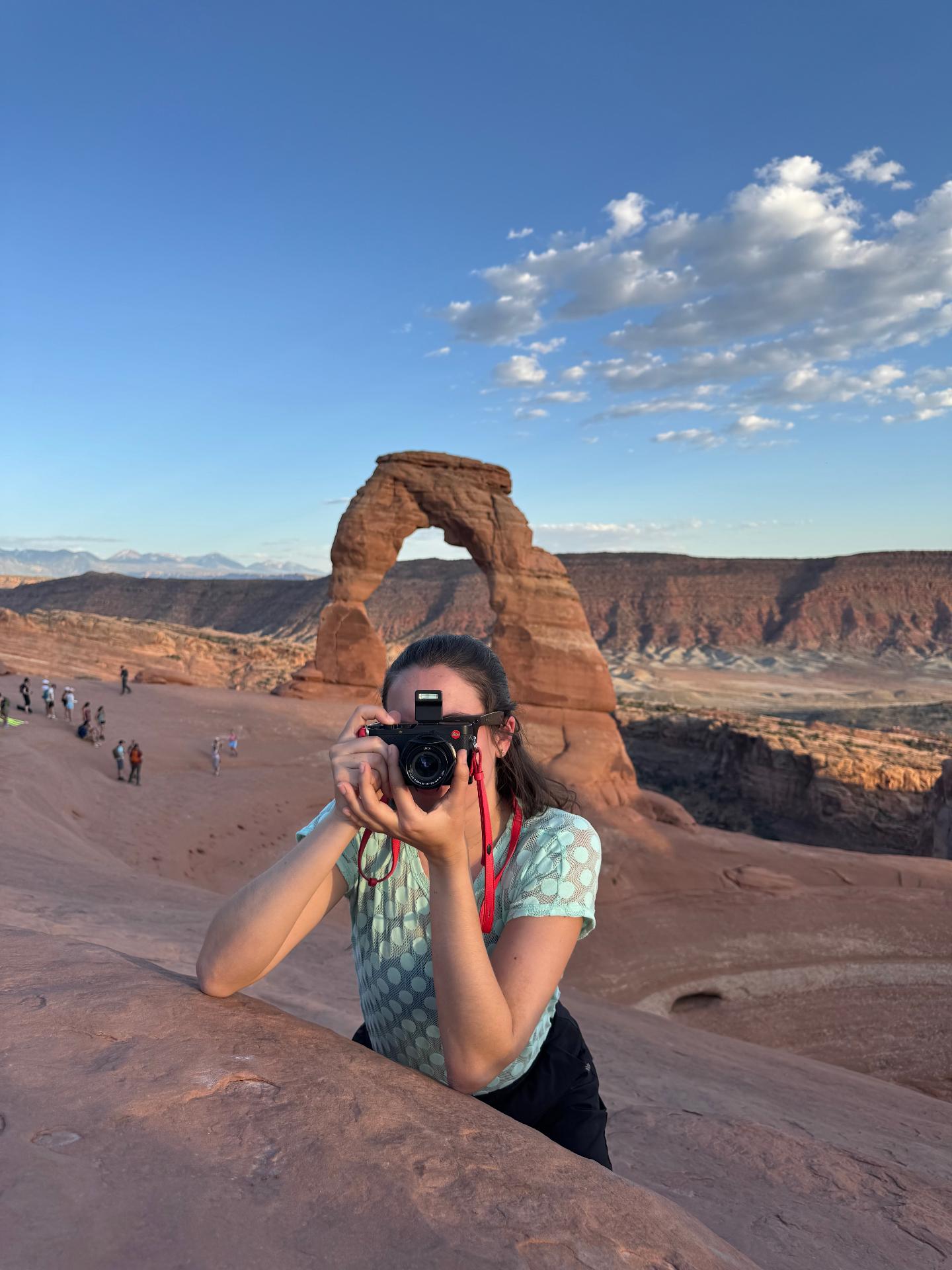Shooting at Delicate Arch