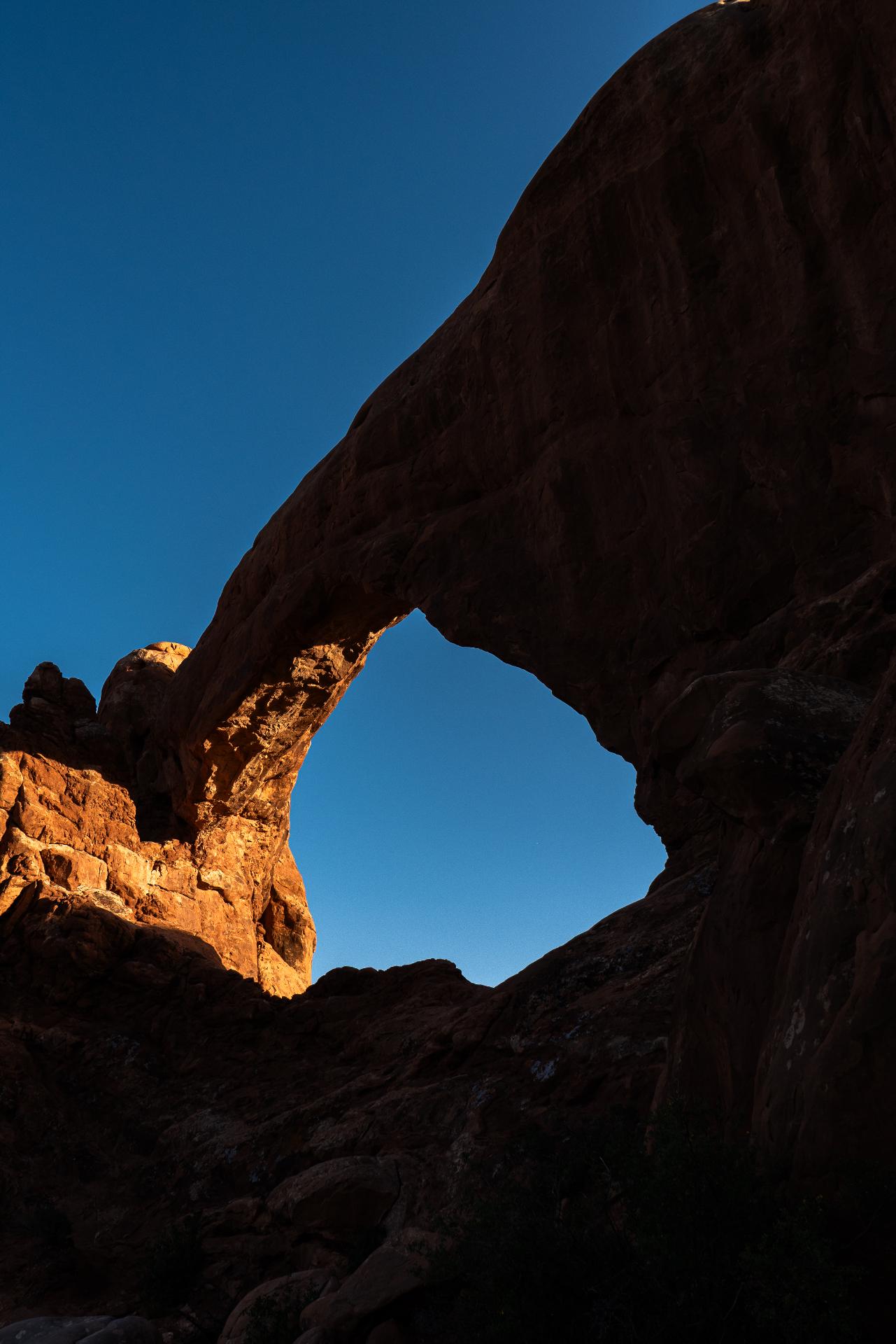 Golden hour at Double Arch