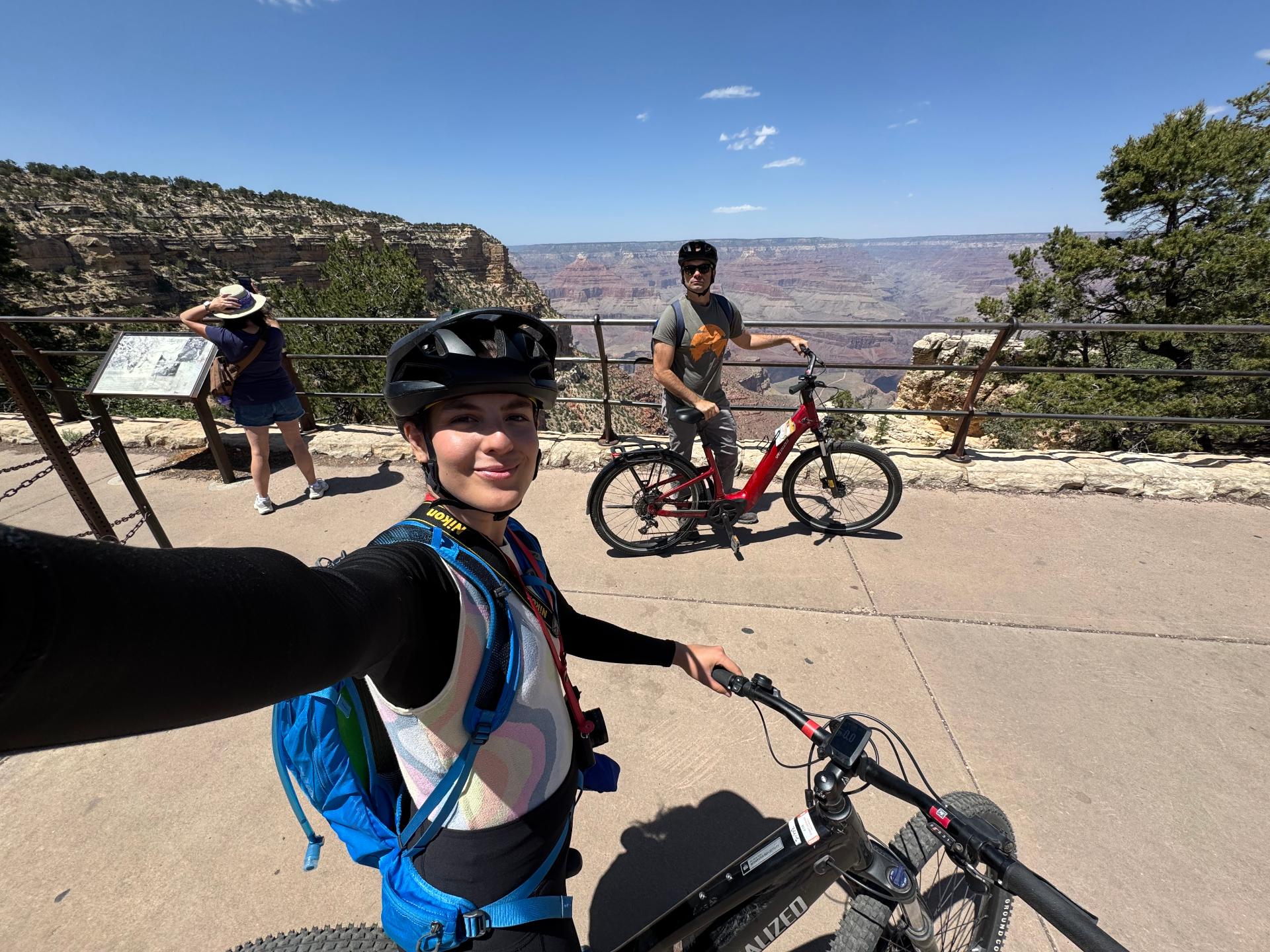 Biking the South Rim Trail