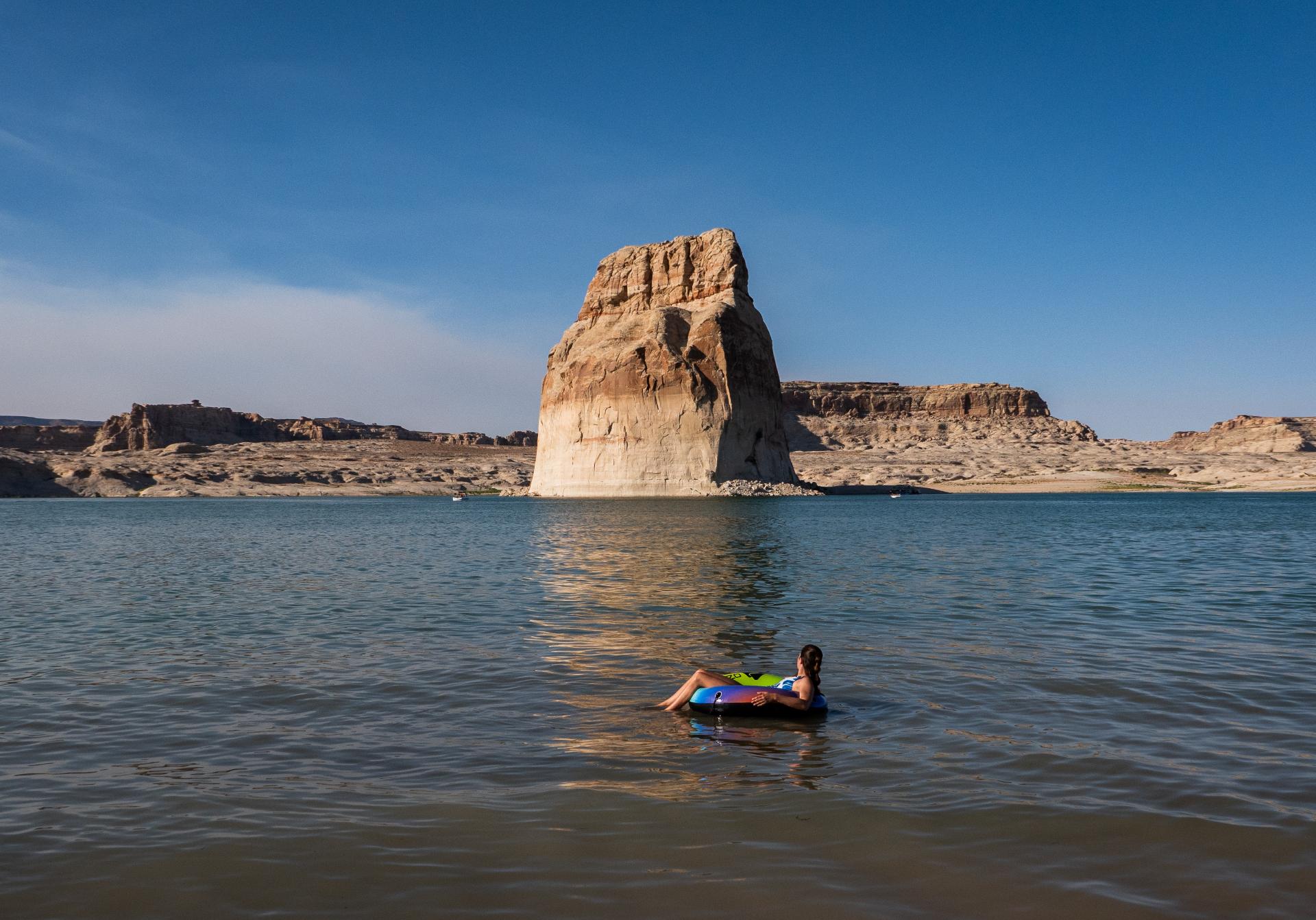 Floating on Lake Powell