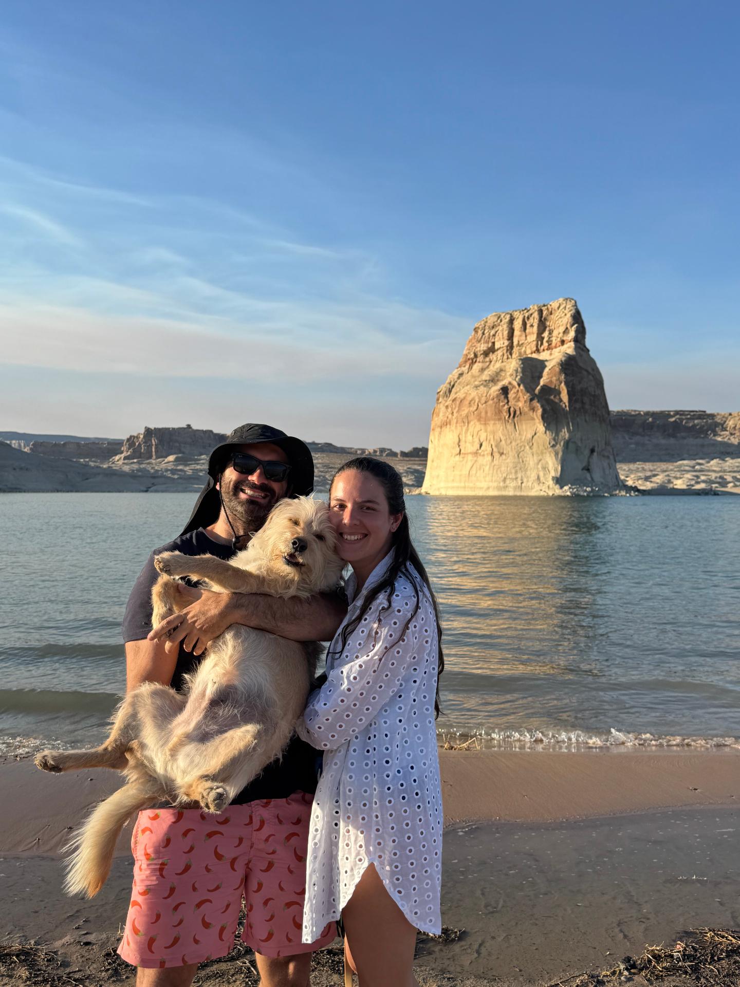 Family photo with Bengie at Lone Rock