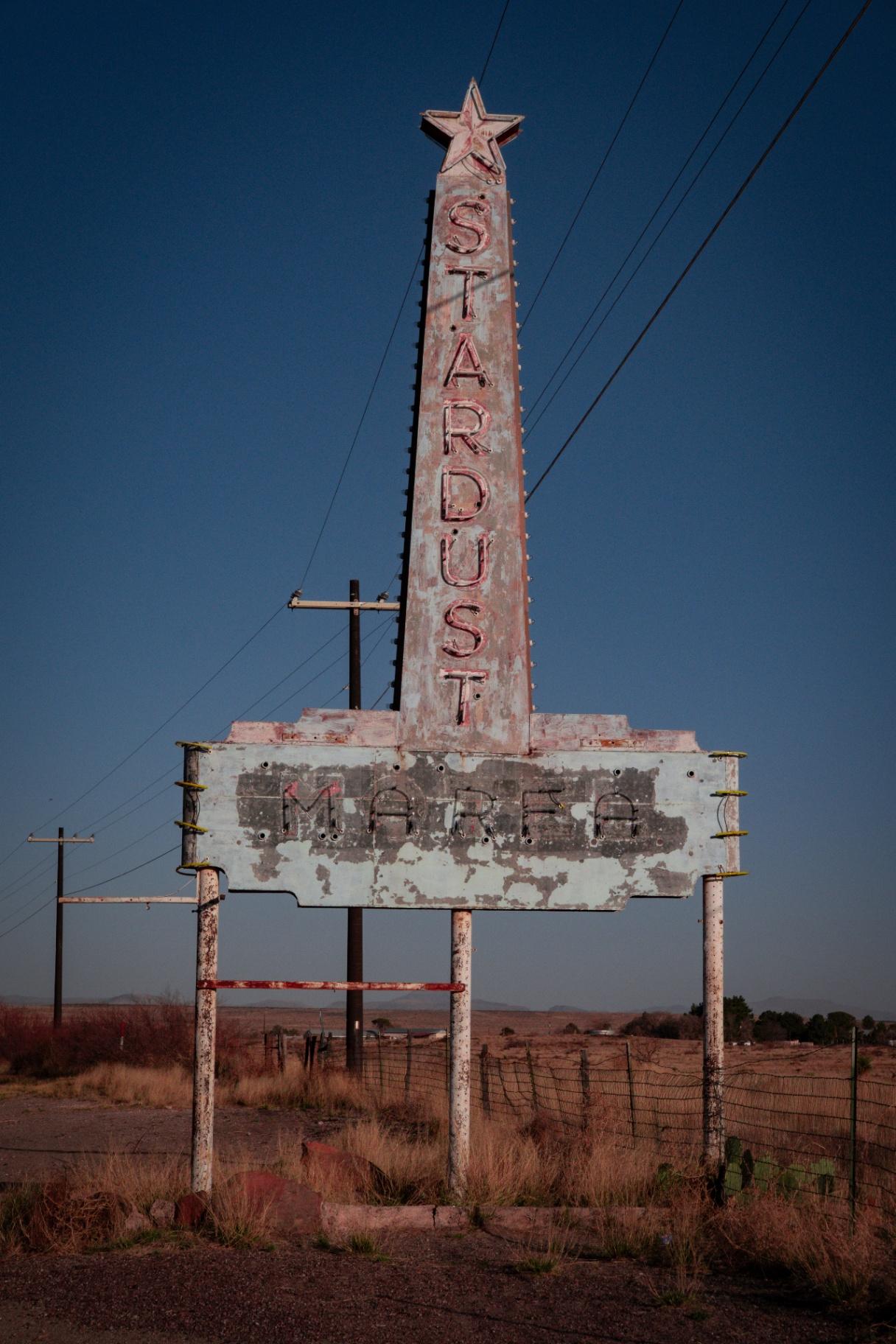 Letrero Stardust Marfa