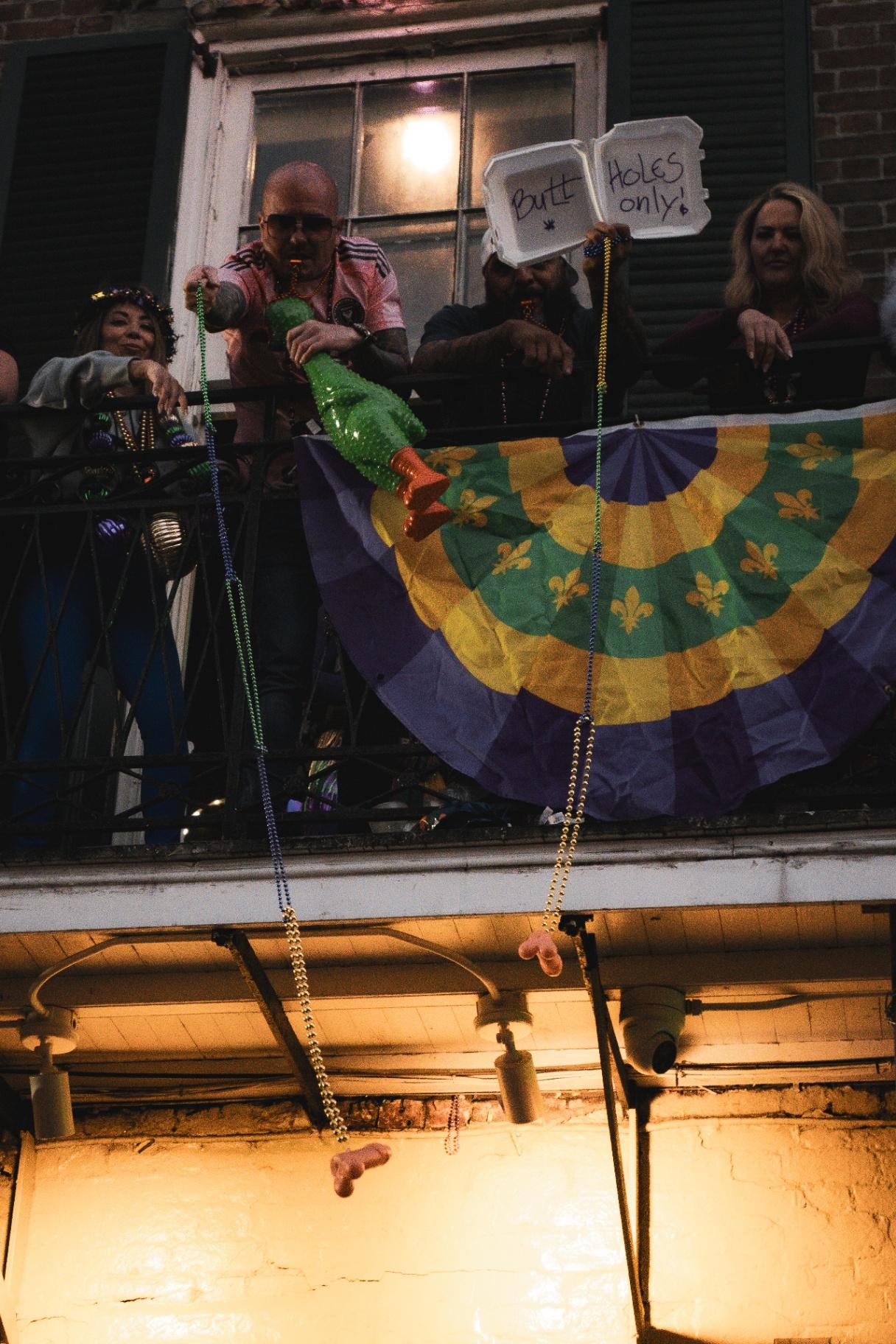 Balcony party on Bourbon Street
