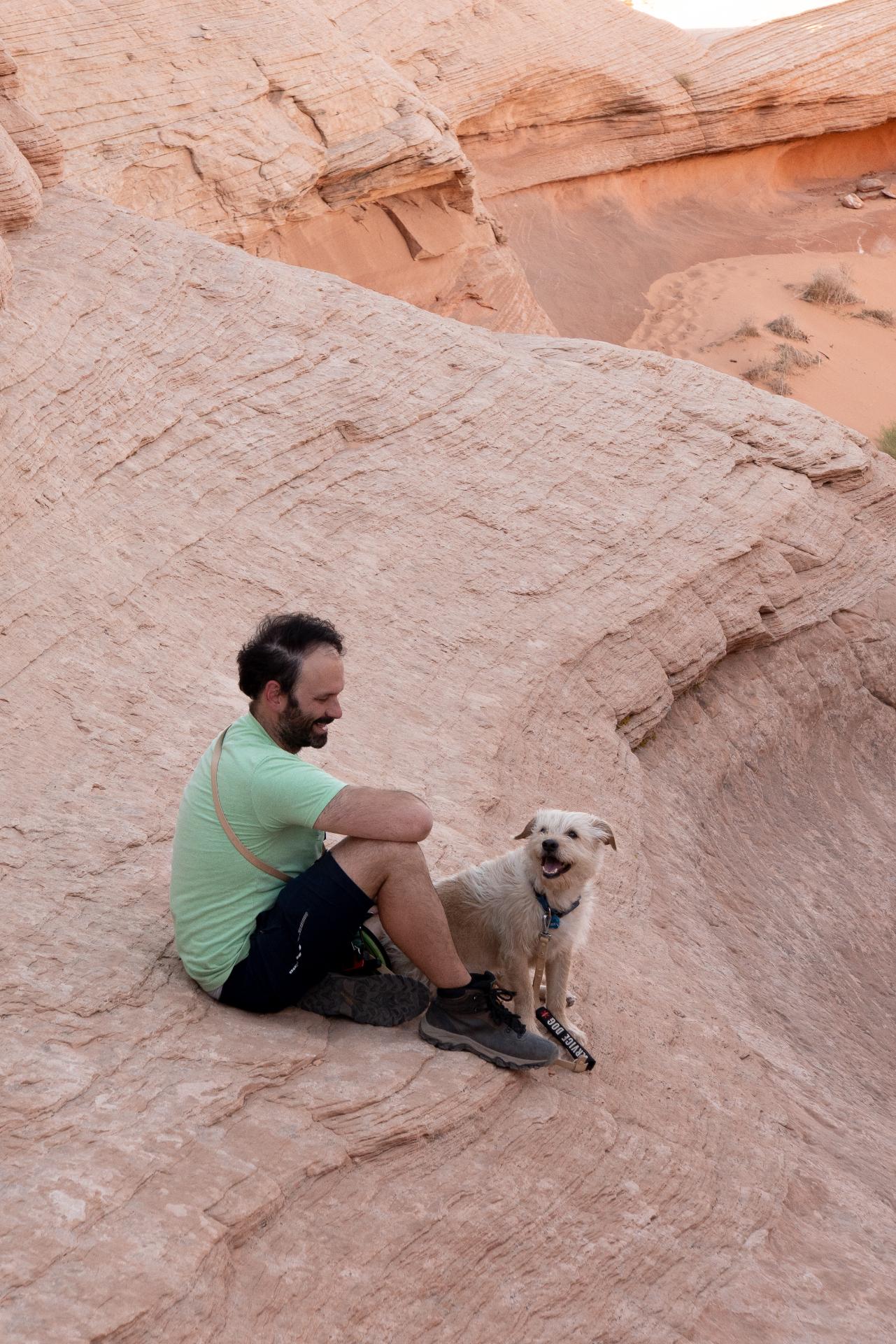 Hiking with Bengie at New Wave