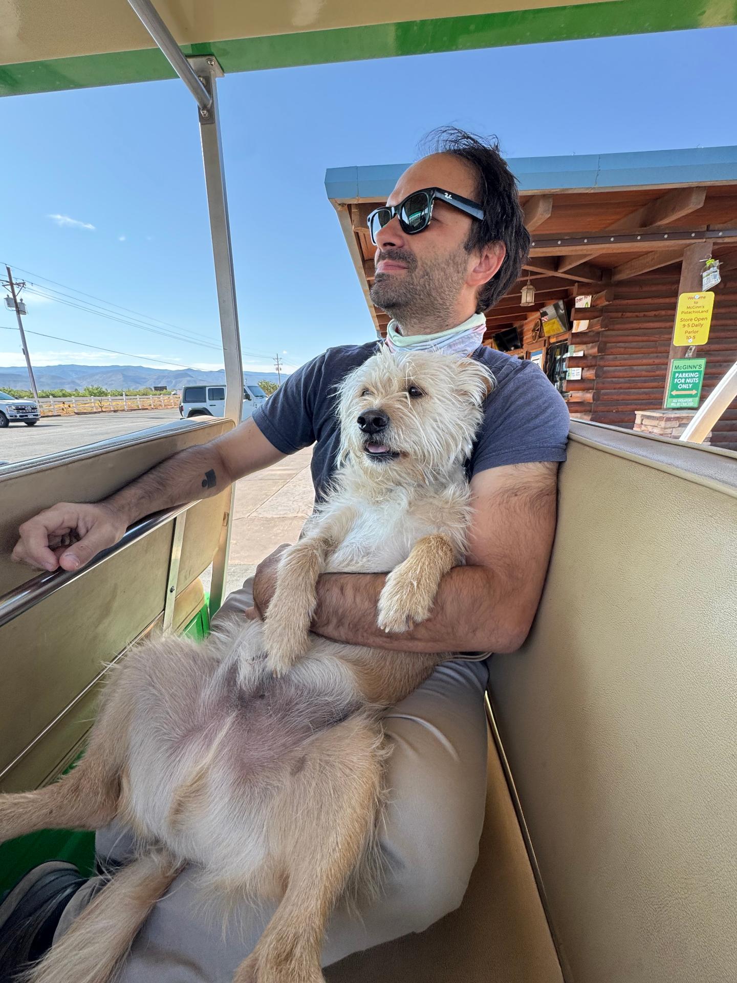 Bengie on the pistachio farm tour