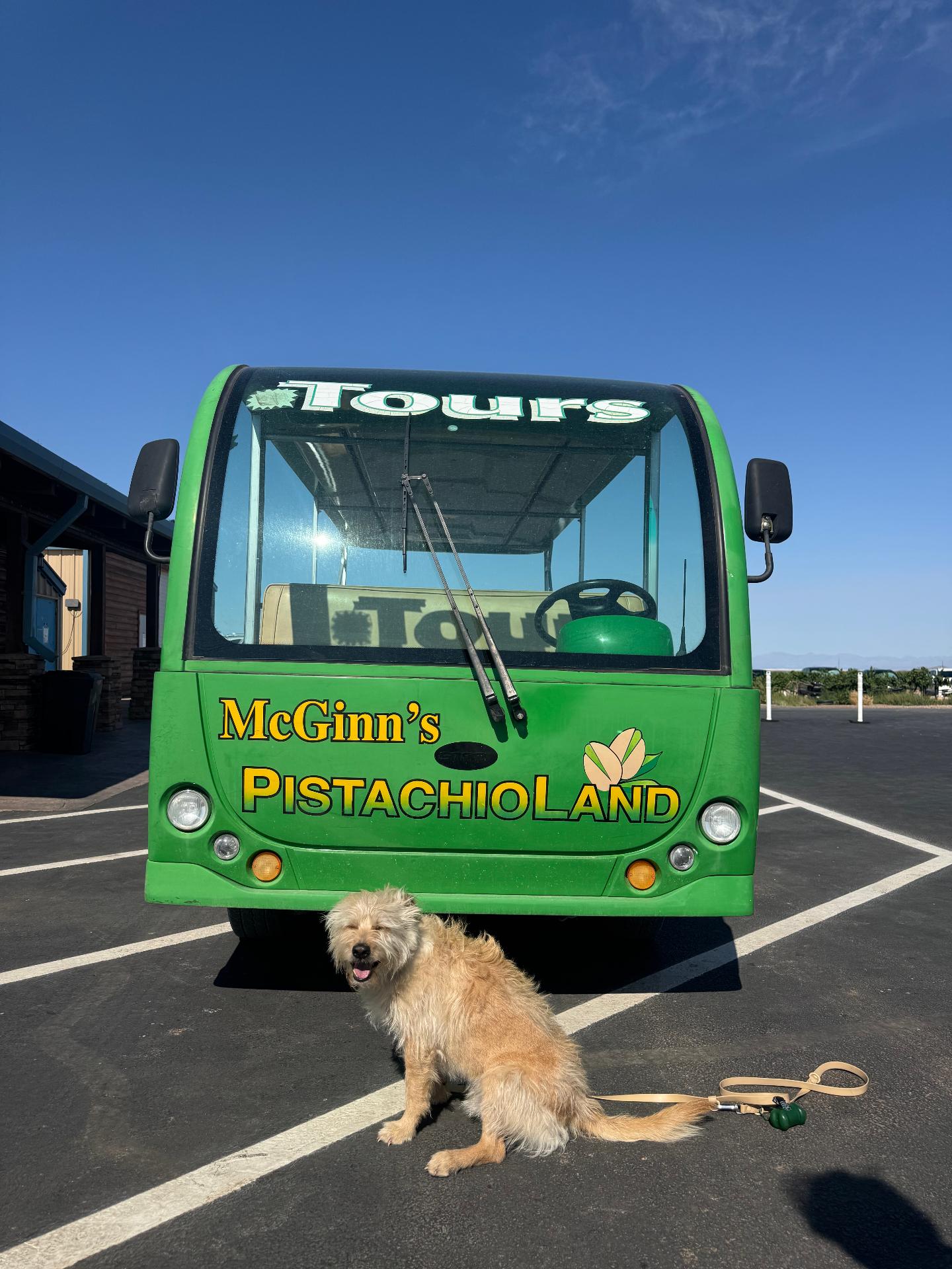 Bengie at the PistachioLand tour bus