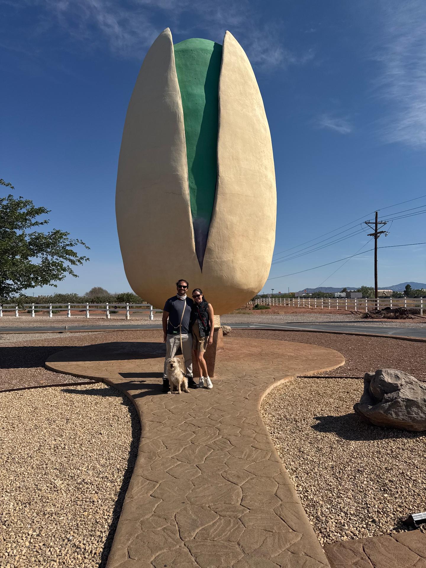 Family photo at the giant pistachio