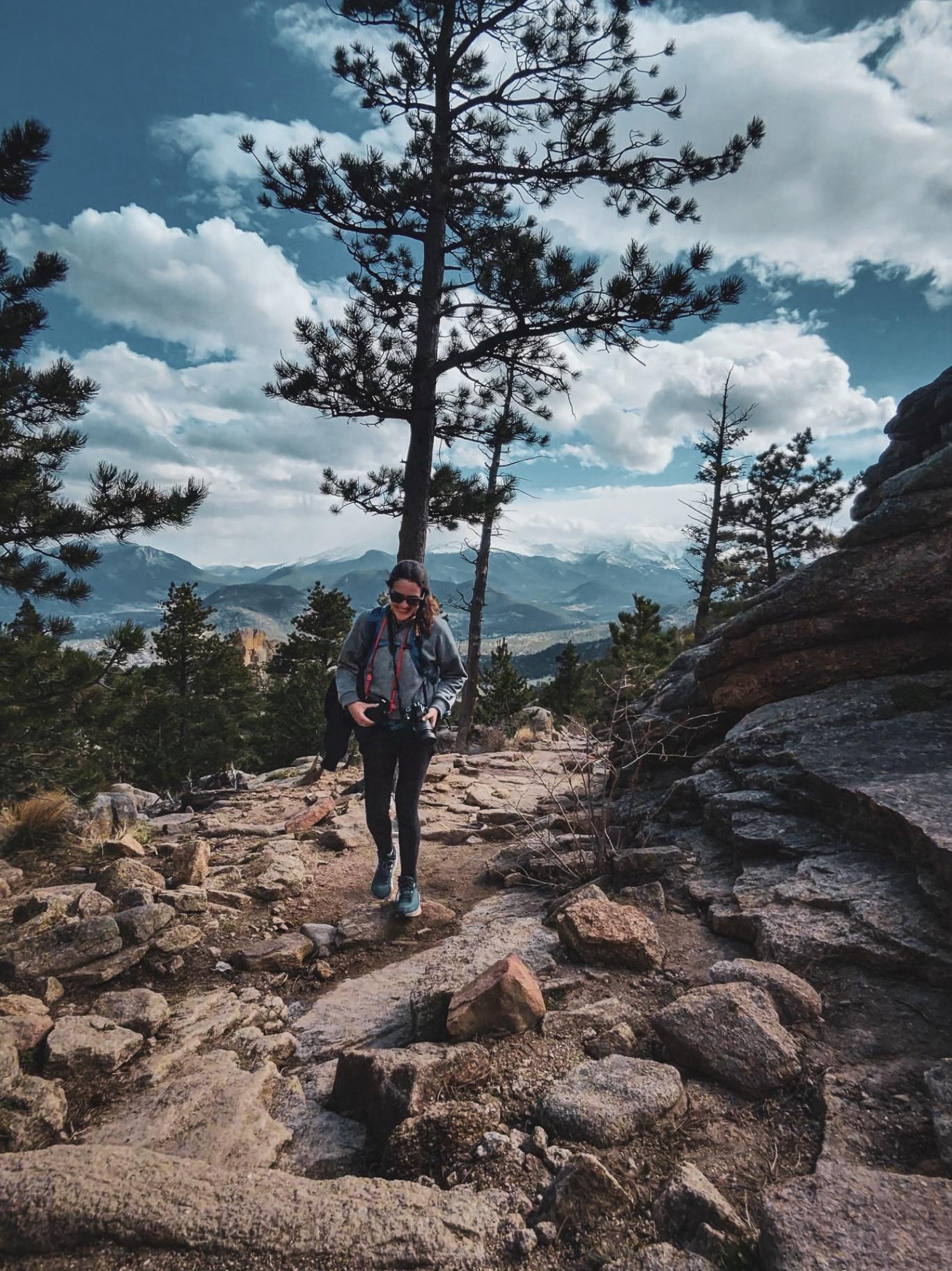 Hiking the alpine trails