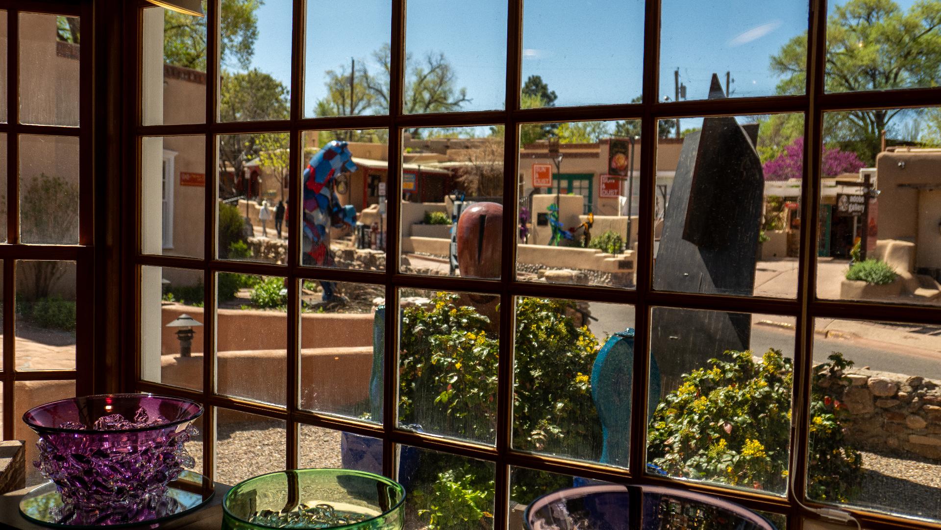 Galería de arte en Canyon Road, Santa Fe, Nuevo México