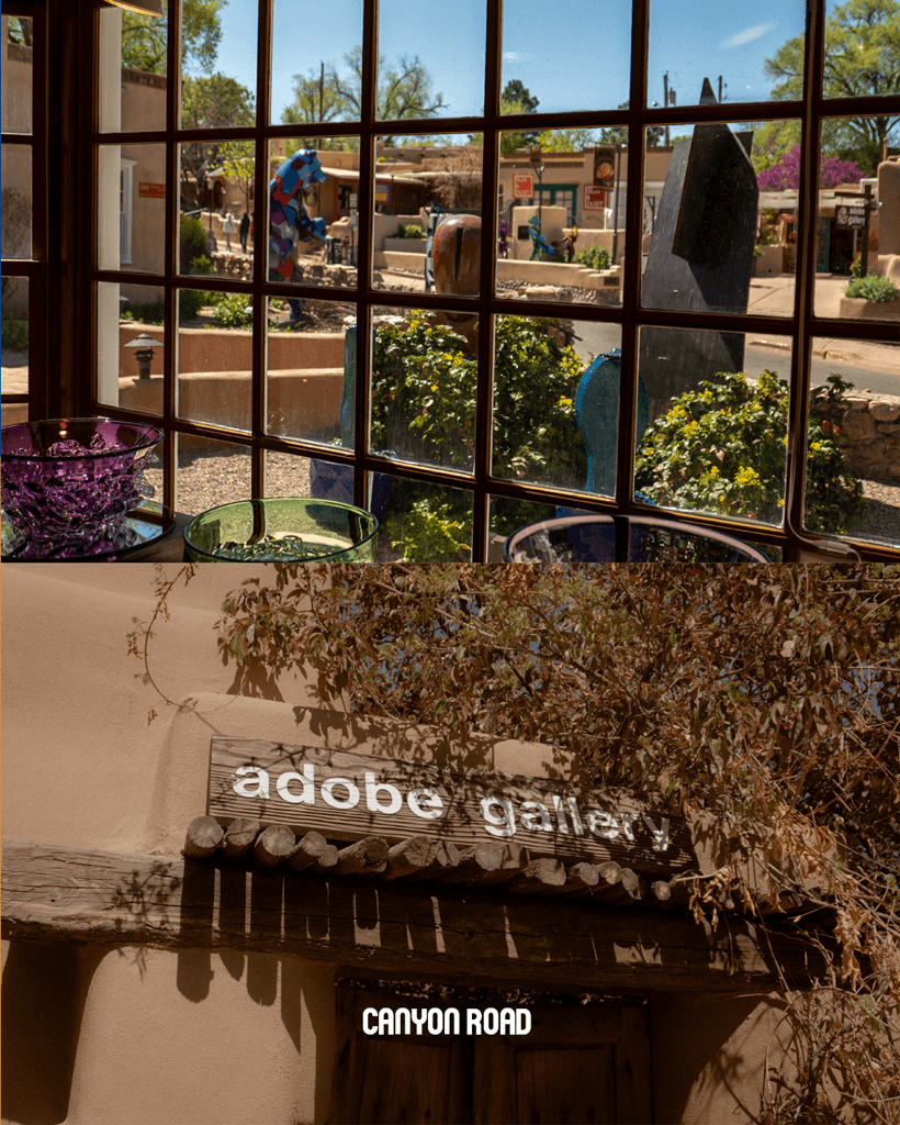 Canyon Road galleries and Adobe Gallery
