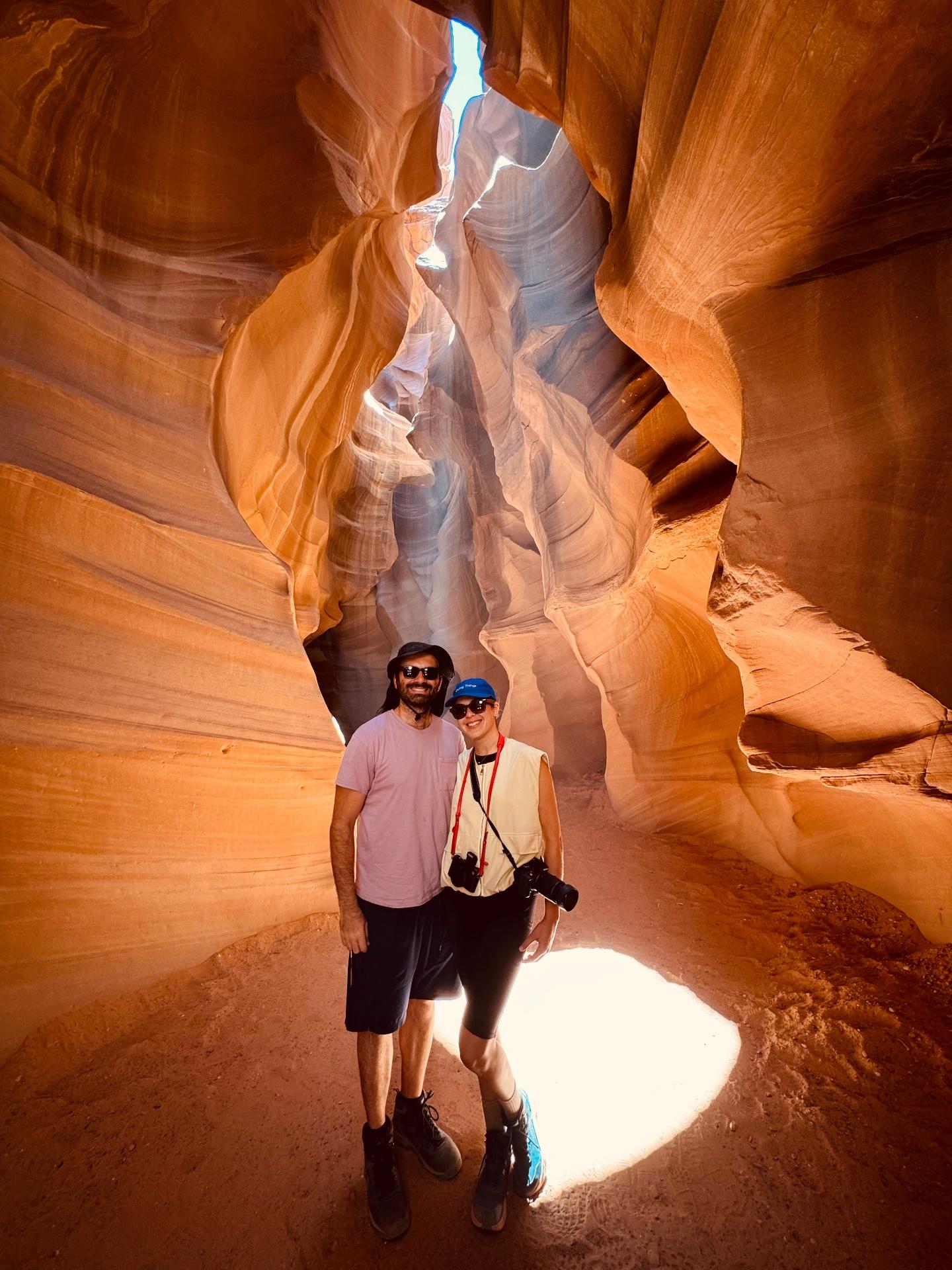 Light beams in Upper Antelope